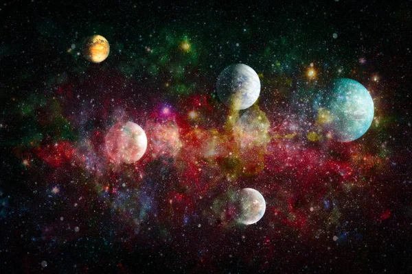 Alan Birçok Işık Yılı Uzakta Dünya Nasa Tarafından Döşenmiş Görüntü — Stok fotoğraf