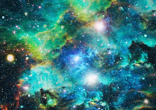 未来的抽象空間背景 星や星雲の夜空 Nasaによって提供されたこの画像の要素 — ストック写真