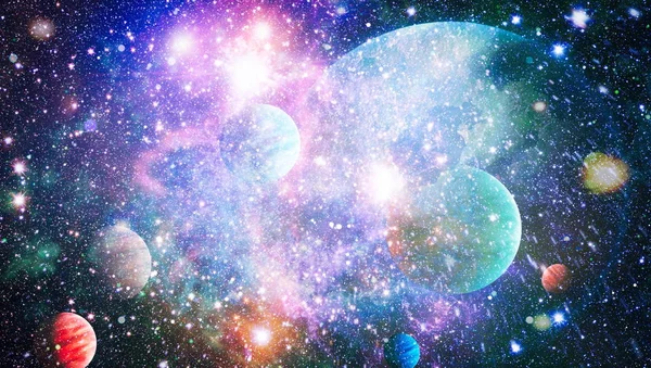 Туманность Открытое Скопление Звезд Вселенной Красивая Туманность Звезды Галактики Элементы — стоковое фото