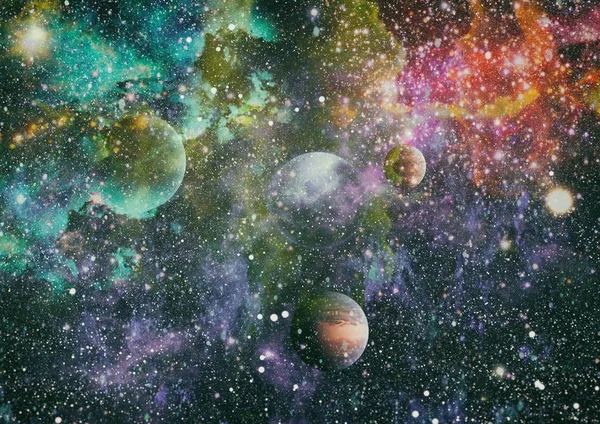 Petite Partie Champ Infini Étoiles Dans Univers Eléments Cette Image — Photo