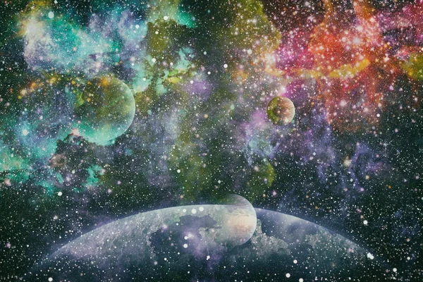 Malá Část Nekonečného Hvězdného Pole Vesmíru Vesmíru Prvky Tohoto Obrazu — Stock fotografie