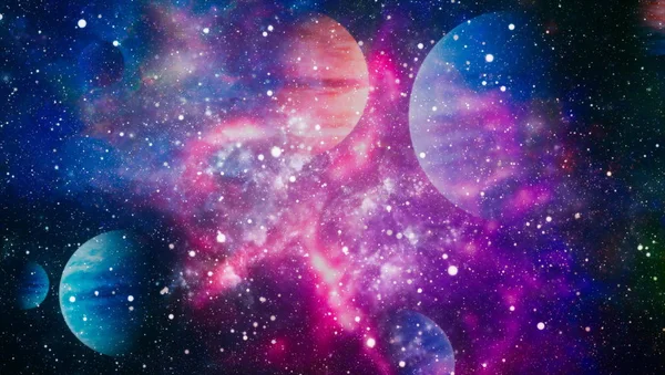 Supernova Explosie Heldere Ster Nevel Verre Galaxy Abstract Beeld Elementen — Stockfoto