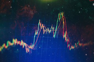 Grafik şeması finansmanlı soyut bir arkaplan. İş konsepti