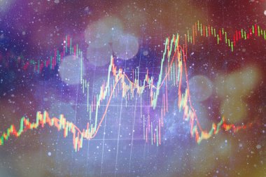 Grafik şeması finansmanlı soyut bir arkaplan. İş konsepti