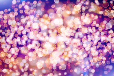 Doğal bokeh ve parlak altın ışık şenlikli arka plan. Vintage Magic arka plan ile renkli bokeh. Bahar yaz yılbaşı yeni yıl disko parti arka plan.