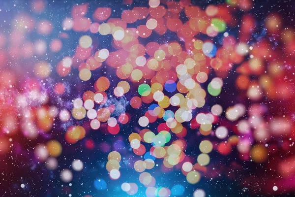 Fondo Festivo Con Bokeh Naturale Luci Dorate Luminose Vintage Sfondo — Foto Stock