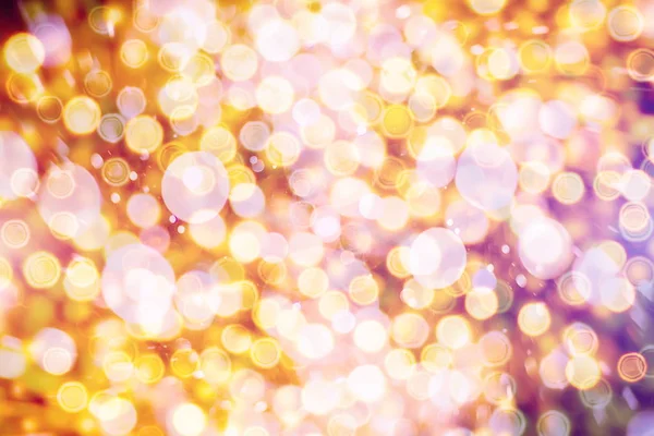Праздничный Фон Натуральным Боке Яркими Золотыми Огнями Винтажный Волшебный Фон — стоковое фото