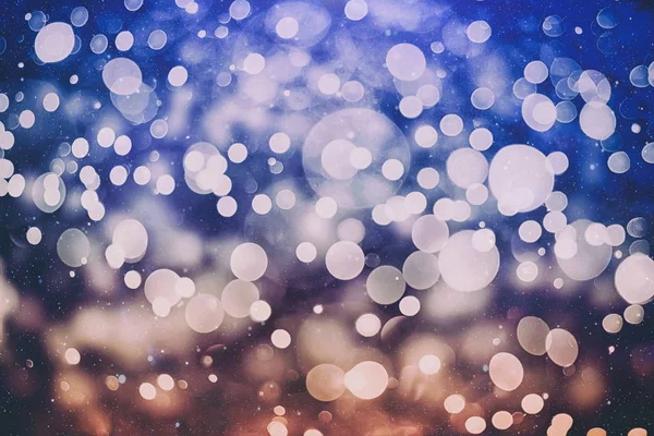 Fond Festif Avec Bokeh Naturel Des Lumières Dorées Vives Vintage — Photo