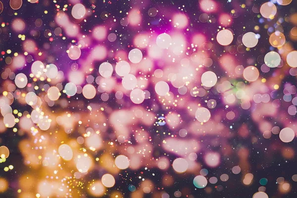 Festive Background Natural Bokeh Bright Golden Lights Vintage Magic Background — Stock Photo, Image