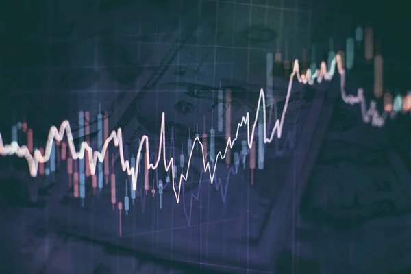 Working Set Analyzing Financial Statistics Analyzing Market Data — Stock Photo, Image