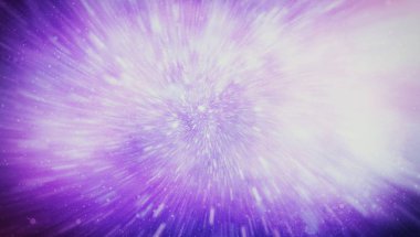 Patlayan ve movemen genişletilmesi. Solucan deliği yıldızlararası yolculuk galaksiler ve yıldızlar ile mavi bir güç alanı ile döngü animasyon