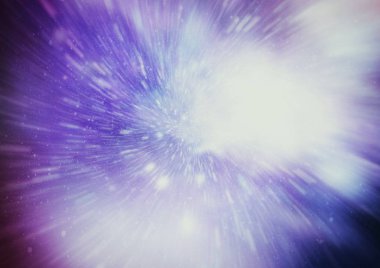 Patlayan ve movemen genişletilmesi. Solucan deliği yıldızlararası yolculuk galaksiler ve yıldızlar ile mavi bir güç alanı ile döngü animasyon