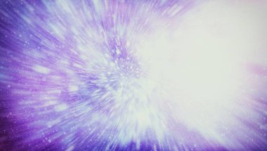 Patlayan ve movemen genişletilmesi. Solucan deliği yıldızlararası yolculuk galaksiler ve yıldızlar ile mavi bir güç alanı ile döngü animasyon