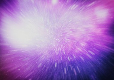 Patlayan ve movemen genişletilmesi. Solucan deliği yıldızlararası yolculuk galaksiler ve yıldızlar ile mavi bir güç alanı ile döngü animasyon