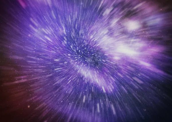 Абстрактний Перелом Або Гіперпросторовий Рух Синьому Зоряному Сліді — стокове фото