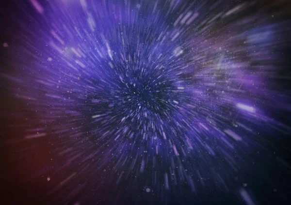 Étoile Explosion Avec Des Particules Des Lignes Lumineuses Beau Fond — Photo