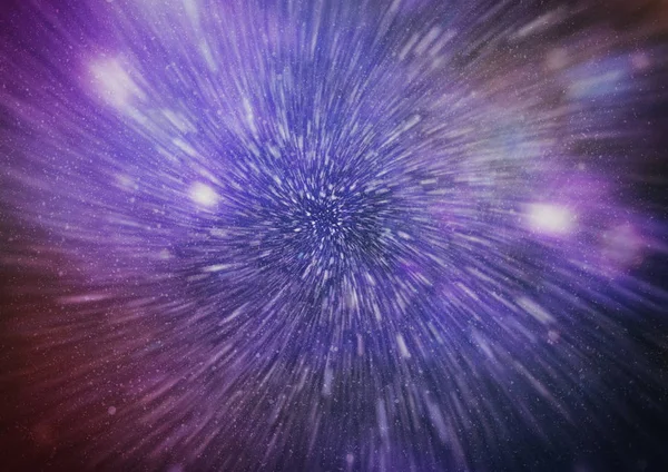 Explosion Stjärna Med Glödande Partiklar Och Linjer Vackra Abstrakt Strålar — Stockfoto