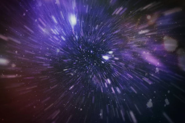 光る粒子線と爆発の星 美しい抽象的な線の背景 — ストック写真