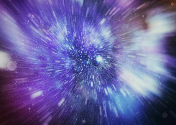Explosionsstern Mit Glühenden Teilchen Und Linien Schöne Abstrakte Strahlen Hintergrund — Stockfoto