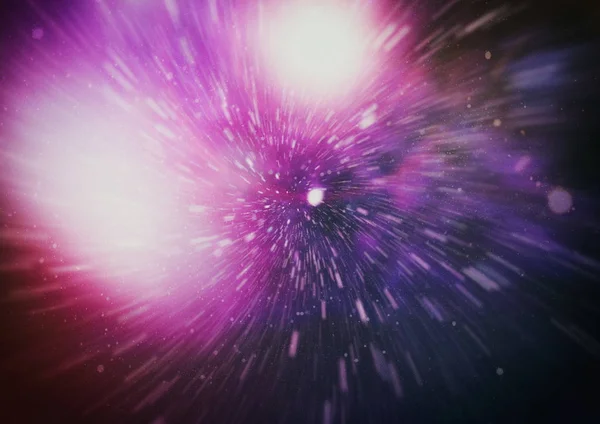 爆炸恒星与发光的粒子和线 美丽的抽象射线背景 — 图库照片