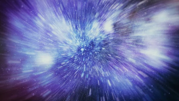 Patlayan Movemen Genişletilmesi Solucan Deliği Yıldızlararası Yolculuk Galaksiler Yıldızlar Ile — Stok fotoğraf