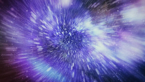 Exploderende Uitbreiden Van Movemen Lus Animatie Met Wormgat Interstellaire Reizen — Stockfoto