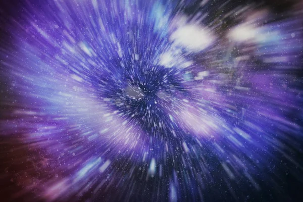 Exploderar Och Expanderande Rörelse Loop Animation Med Maskhål Interstellära Resor — Stockfoto