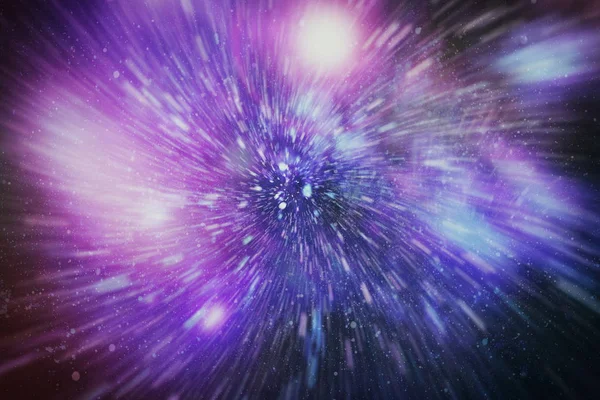 Exploding Expanding Movemen Loop Animation Wormhole Interstellar Travel Blue Force — Stock Photo, Image