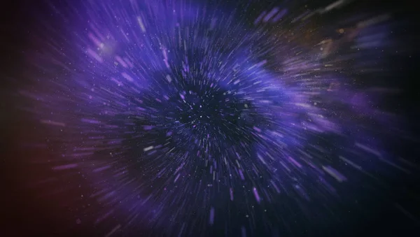 Vybuchující Rozšiřování Pohyb Smyčky Animace Mezihvězdné Cestování Červí Díry Přes — Stock fotografie