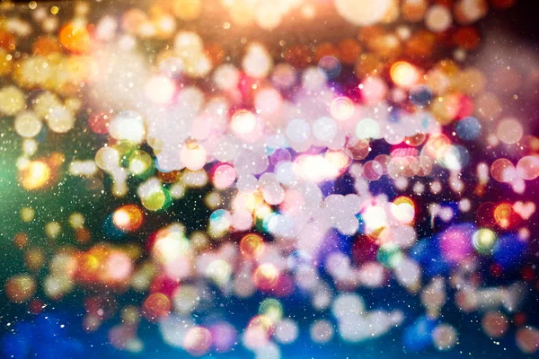 Abstract Background Blurred Yellow Lights Bokeh Effect — Stock Photo, Image