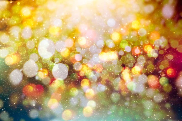 Festlicher Weihnachtlicher Hintergrund Elegante Abstrakte Hintergrund Mit Lichtern Und Sternen — Stockfoto