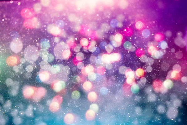 Resumen Antecedentes Luces Amarillas Borrosas Con Efecto Bokeh —  Fotos de Stock