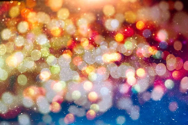 お祝いクリスマスの背景 エレガントな抽象的な背景ライトと星 — ストック写真