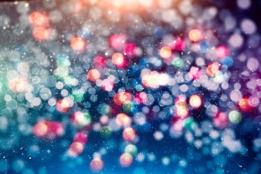 bokeh etkisi ile bulanık sarı ışıkların arka plan