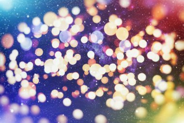 bokeh etkisi ile bulanık sarı ışıkların arka plan