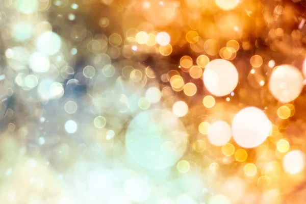 Abstract Background Blurred Yellow Lights Bokeh Effect — Stock Photo, Image