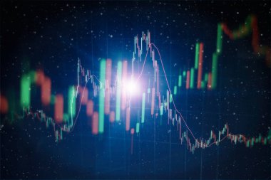 İş finans ya da borsa geçmişi. Borsa mali döviz grafiği