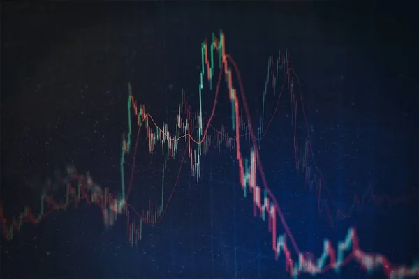 Финансовый Фондовый Рынок График Бизнеса Фондовой Бирже — стоковое фото