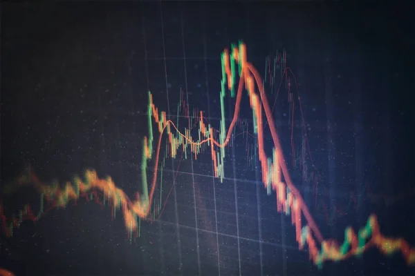 Ekonomisk Bakgrund Eller Bakgrund Aktiemarknaden Diagram Över Affärsverksamheten Börsen — Stockfoto