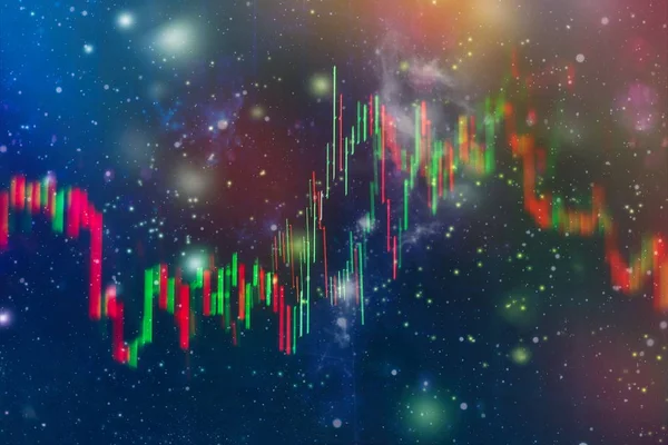 Свічка Stick Графік Схема Торгівлі Фондовому Ринку Інвестицій Forex Графік — стокове фото