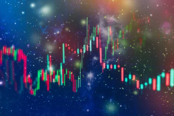 Gráfico Com Diagramas Mercado Ações Para Conceitos Relatórios Negócios Financeiros — Fotografia de Stock