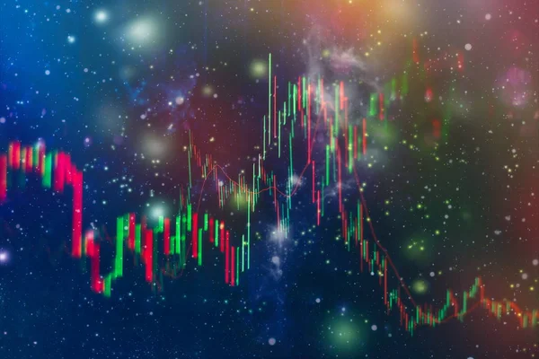 Hintergrund Finanz Oder Börsengeschäfte Geschäftsdiagramm Den Finanzmärkten — Stockfoto