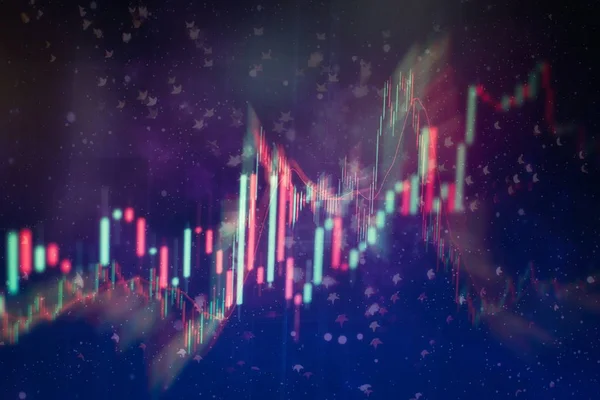 Gráfico Com Diagramas Mercado Ações Para Conceitos Relatórios Negócios Financeiros — Fotografia de Stock