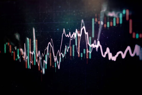 Hintergrund Finanz Oder Börsengeschäfte Geschäftsdiagramm Den Finanzmärkten — Stockfoto