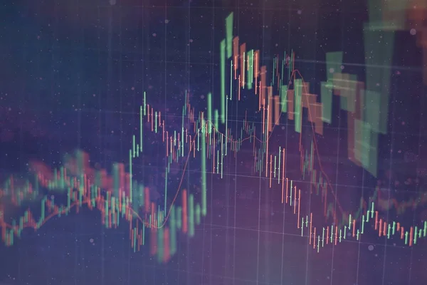 Candle Stick Graph Diagramra Tőzsdei Befektetési Kereskedési Forex Graph Diagramra — Stock Fotó