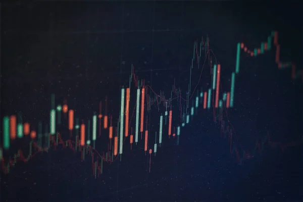 Diagram Med Diagram Aktiemarknaden För Affärsmässiga Och Finansiella Begrepp Och — Stockfoto