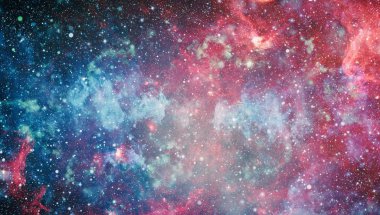 Patlama süpernova. Parlak yıldız bulutsu. Uzak galaksi. Yeni yıl havai fişekler. Soyut resim. Nasa tarafından döşenmiş bu görüntü unsurları.