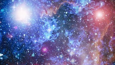 Yıldız tozu ve nebula alanı. Galaksi yaratıcı geçmişi. Bu görüntünün elementleri NASA tarafından desteklenmektedir.