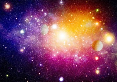 Yıldız tozu ve nebula alanı. Galaksi yaratıcı geçmişi. Bu görüntünün elementleri NASA tarafından desteklenmektedir.