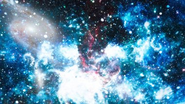 Yıldız tozu ve nebula alanı. Galaksi yaratıcı geçmişi. Bu görüntünün elementleri NASA tarafından desteklenmektedir.